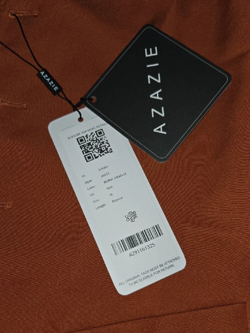 Azazie stylish rust